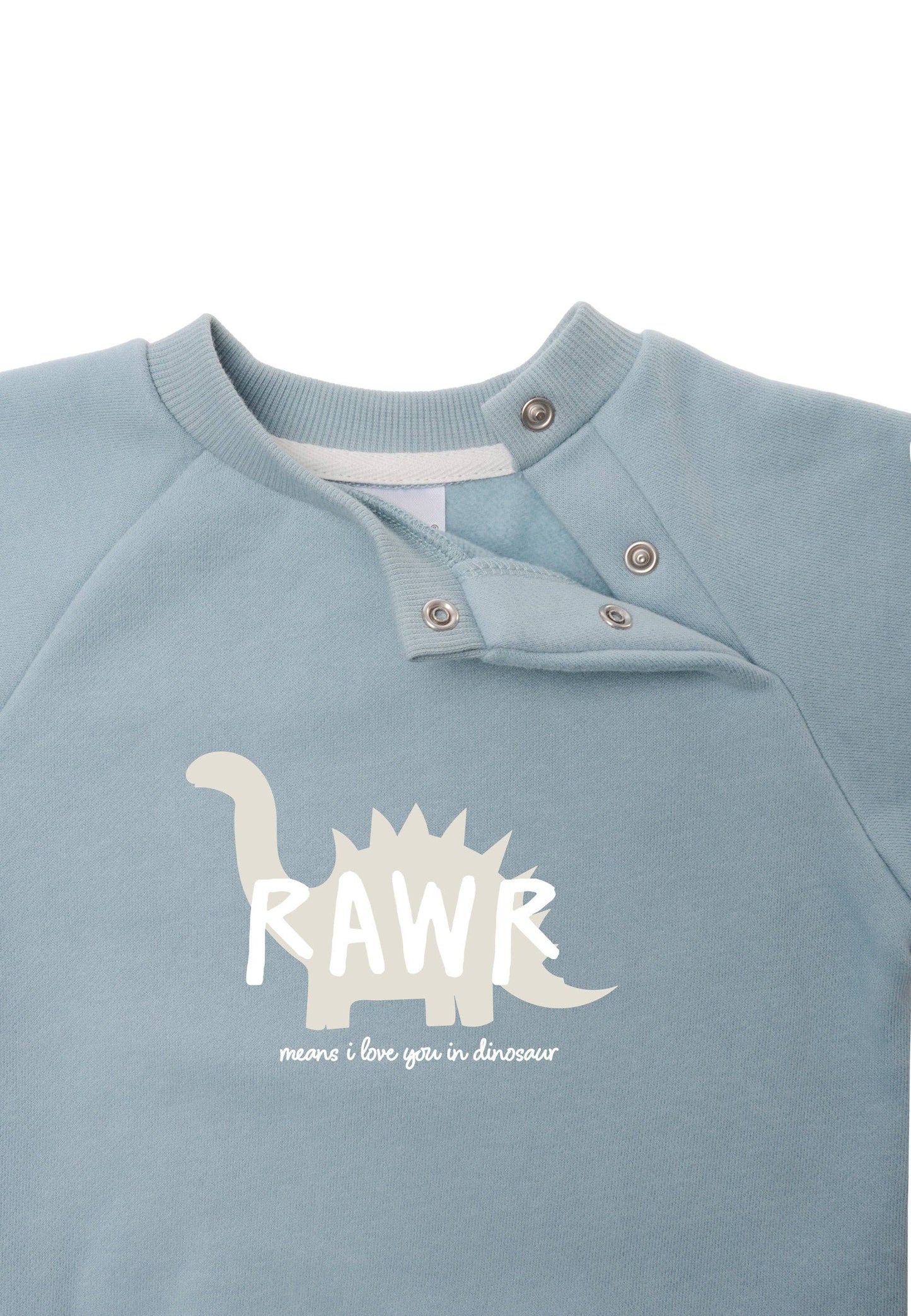 Sweatshirt in hellblau "Dinosaurier"