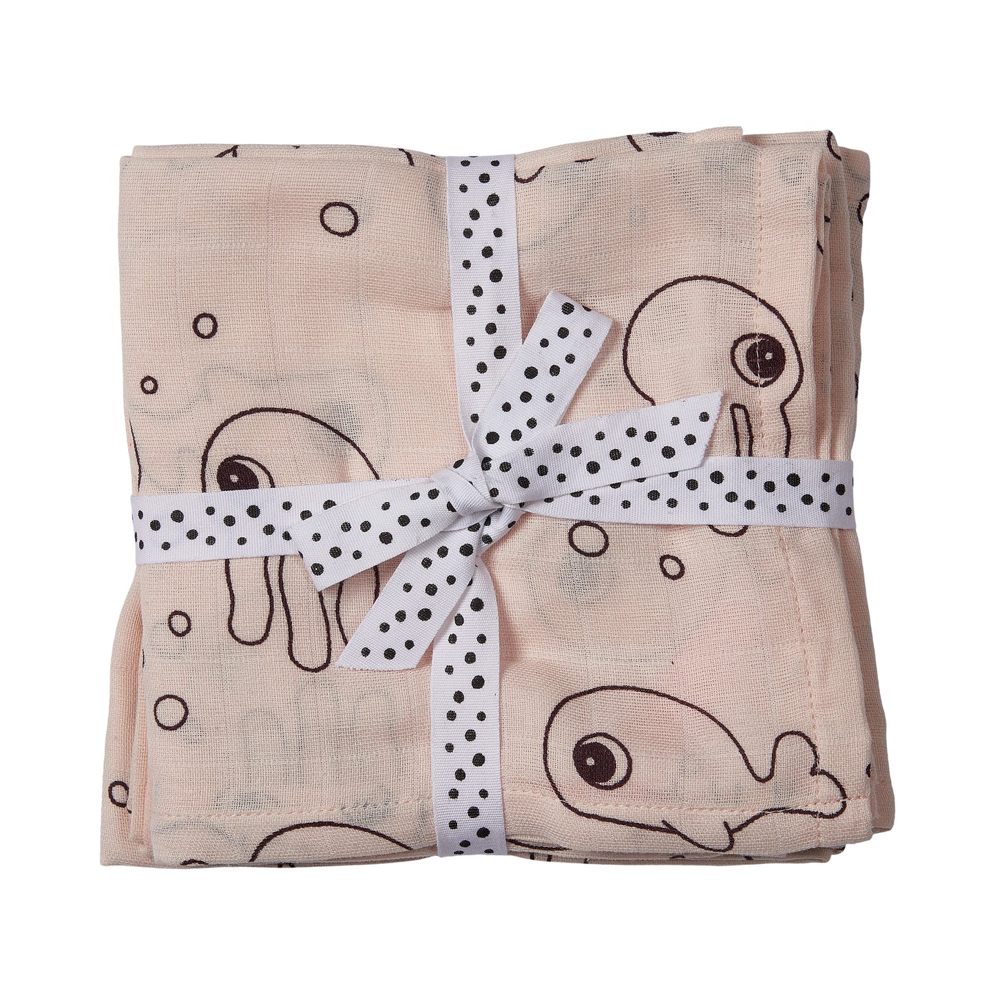 Musselindecke 2er Set -  120cm x 120cm