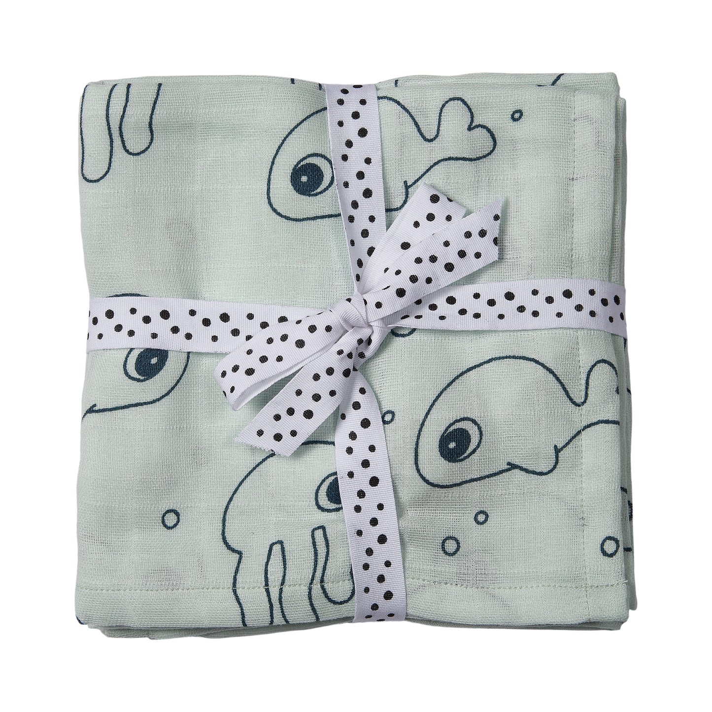Musselindecke 2er Set -  120cm x 120cm