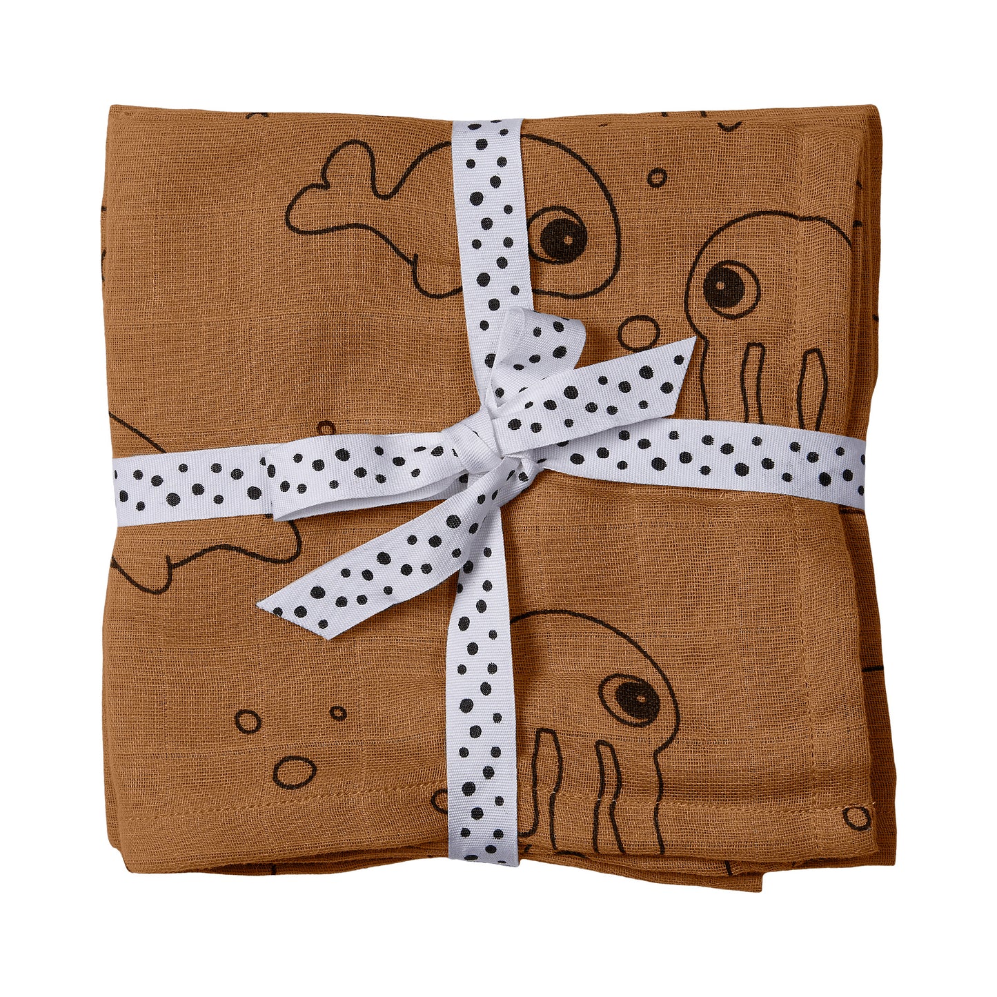 Musselindecke 2er Set -  120cm x 120cm