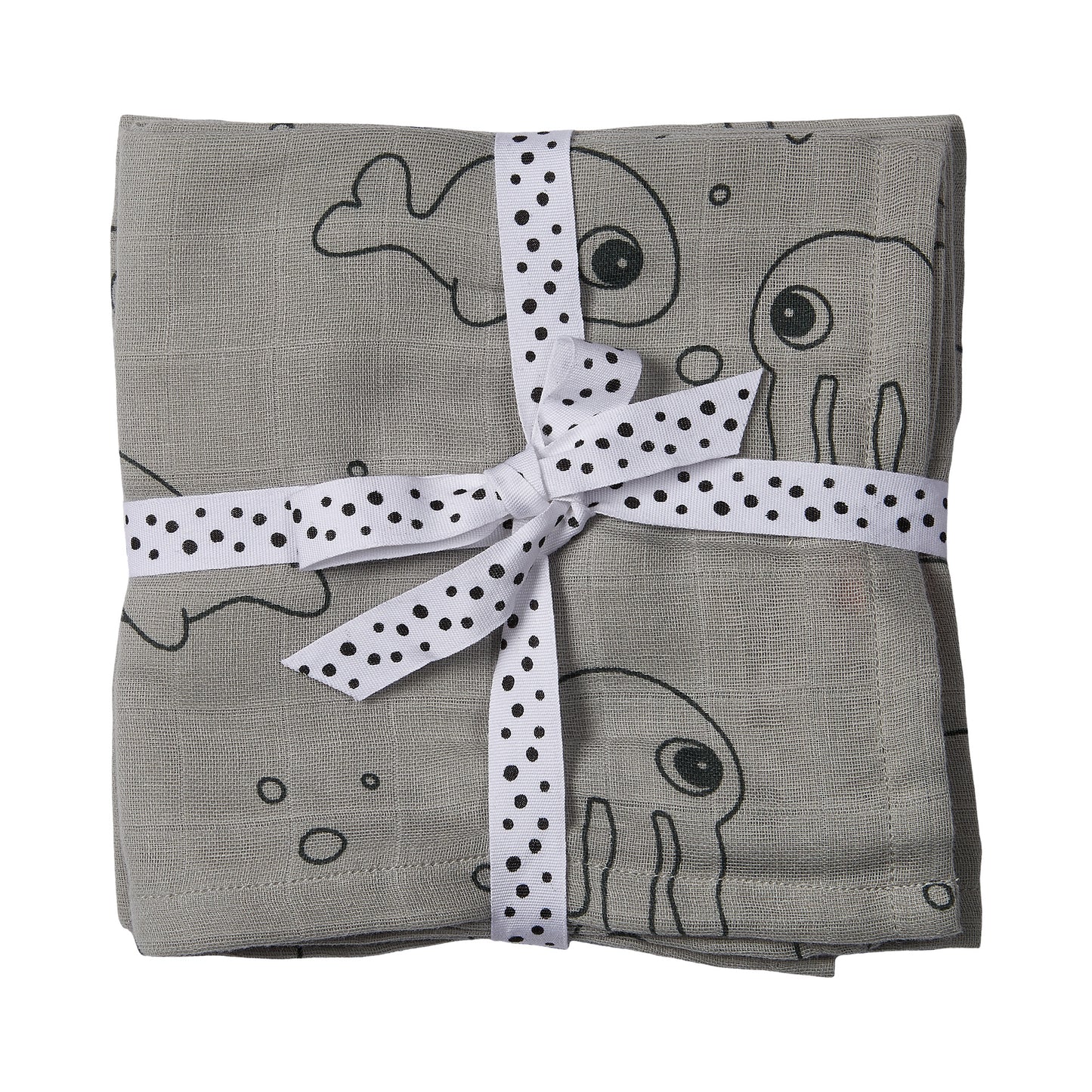 Musselindecke 2er Set -  120cm x 120cm