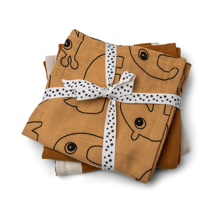 Musselintücher - 3er Pack - 70cm x 70cm