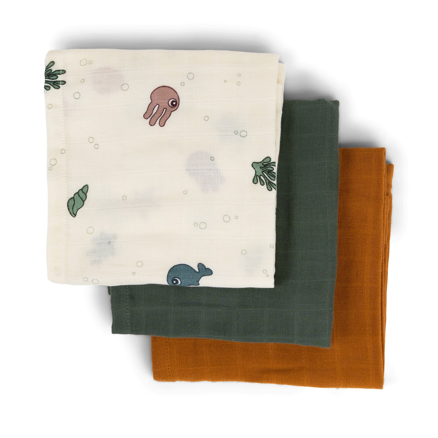 Musselintücher - 3er Pack - 70cm x 70cm