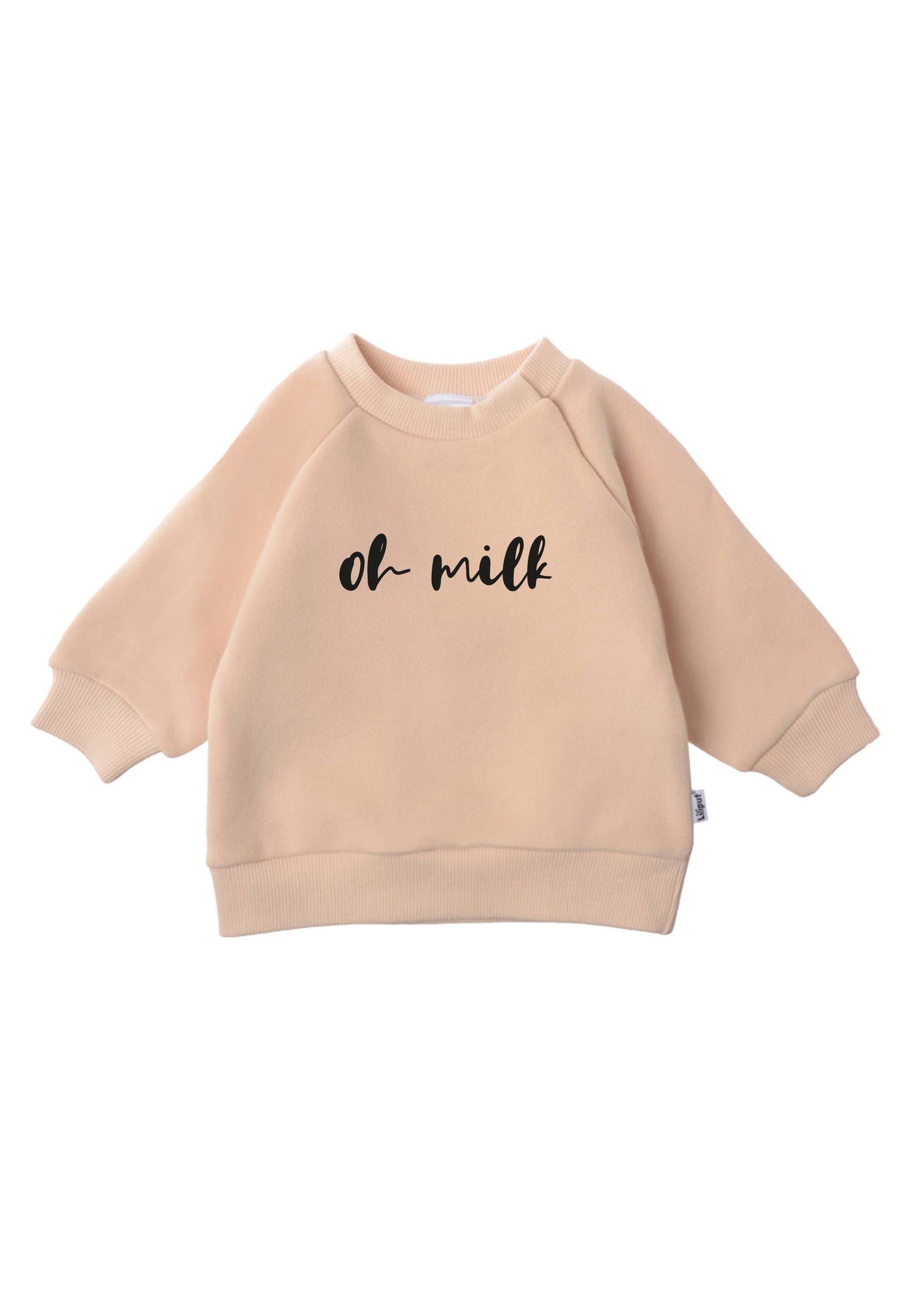 Sweatshirt in beige "oh milk"