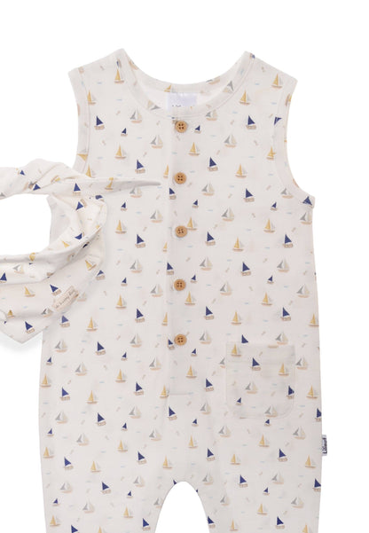 Jumpsuit mit passendem Halstuch