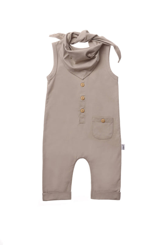 Jumpsuit mit passendem Halstuch