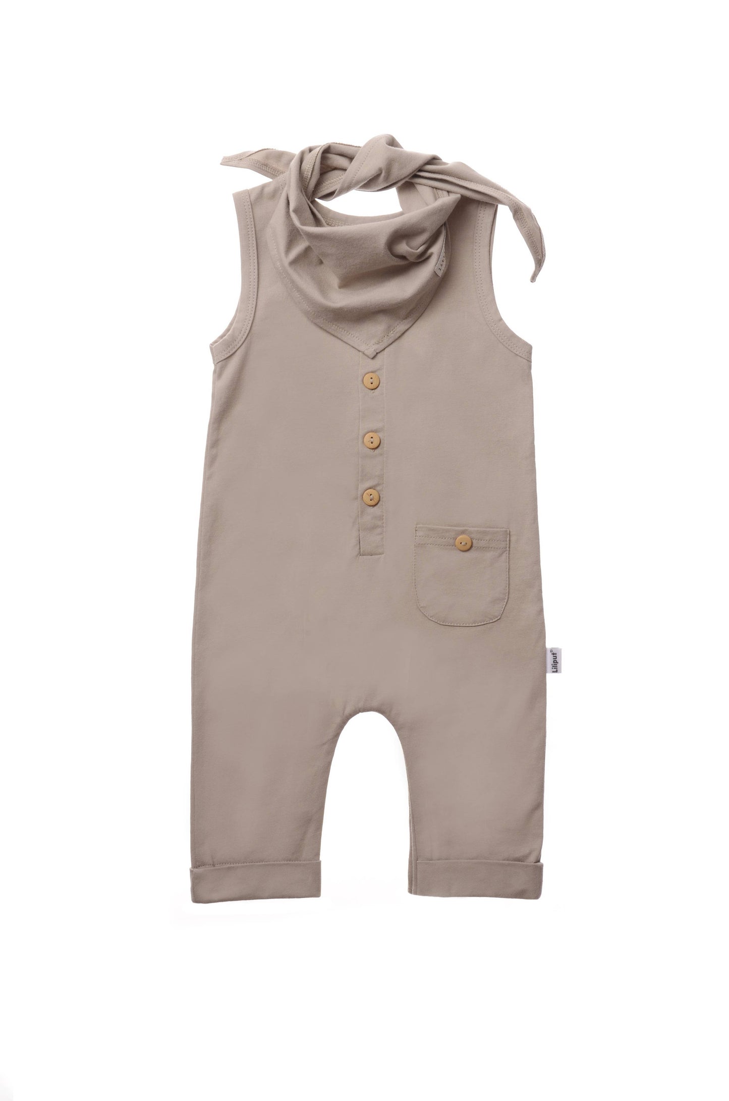 Jumpsuit mit passendem Halstuch