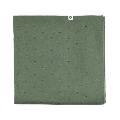 Wollen Babydecke - Pointelle Gestrickt - Merinowolle