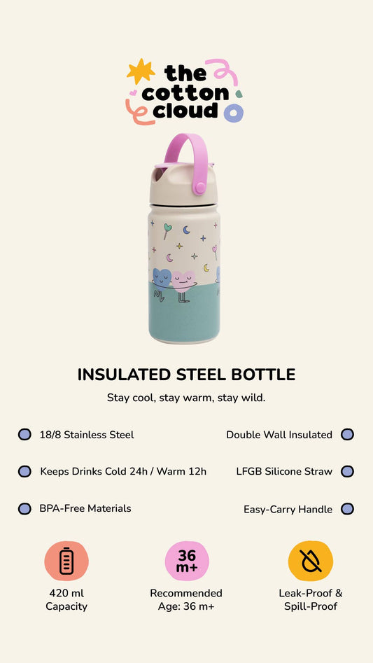 Isolierte Kinderflasche aus Edelstahl